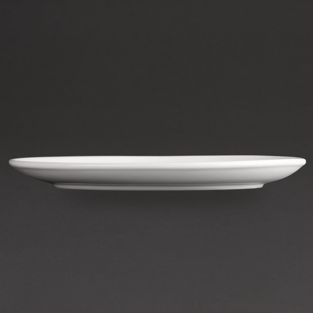 Olympia Athena Hotelware Oval Coupe Plates 254x197mm (12 Pack)