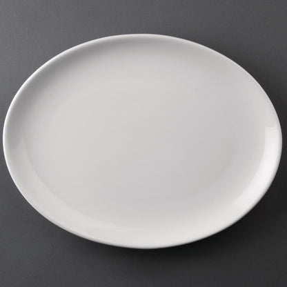 Olympia Athena Hotelware Oval Coupe Plates 254x197mm (12 Pack)
