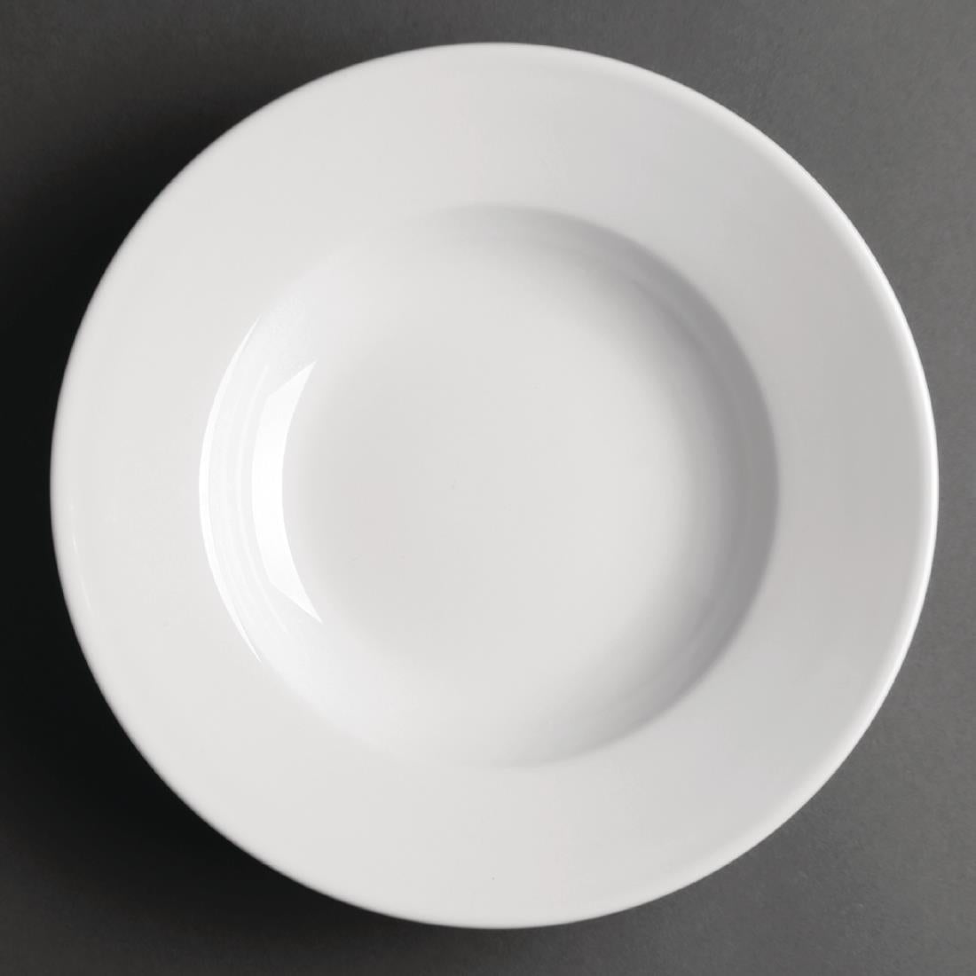 Olympia Athena Rimmed Soup and Pasta Bowls 228mm/9" (6 Pack)