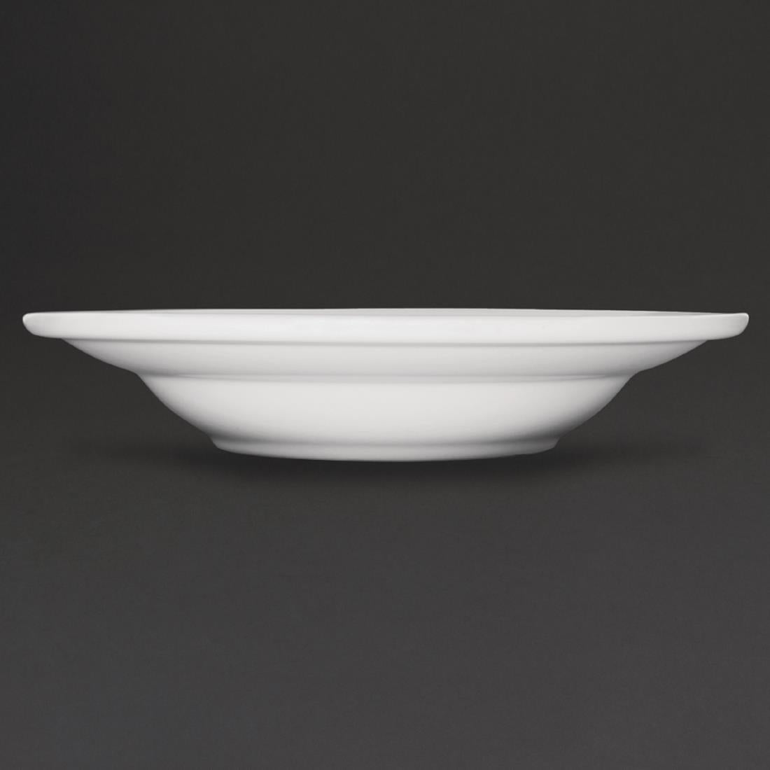 Olympia Athena Rimmed Soup and Pasta Bowls 228mm/9" (6 Pack)