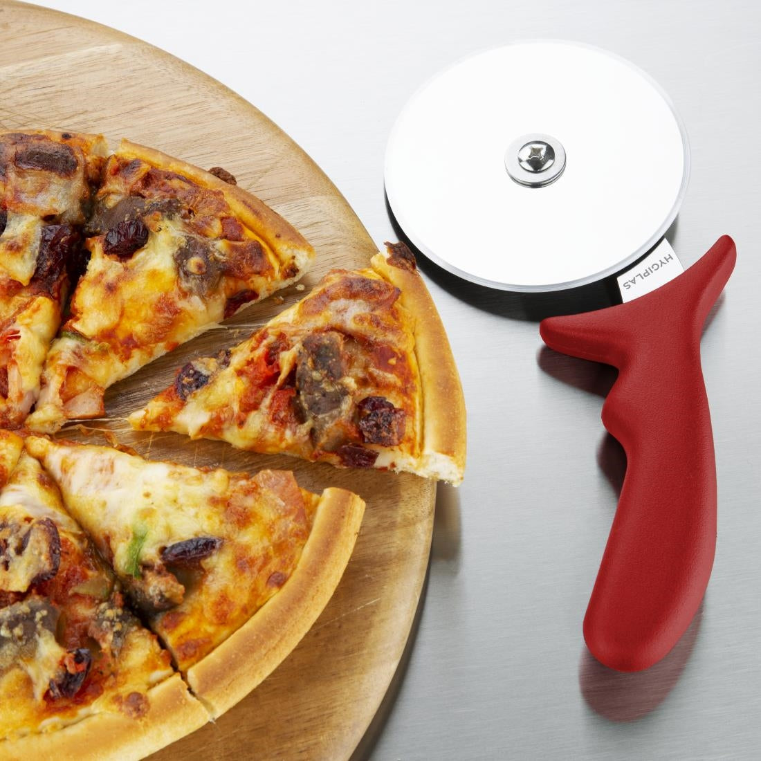 Hygiplas Pizza Wheel Red 4"