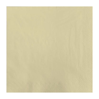 Fasana Dinner Napkin Crème 40x40cm 3ply 1/4 Fold (1000 Pack)