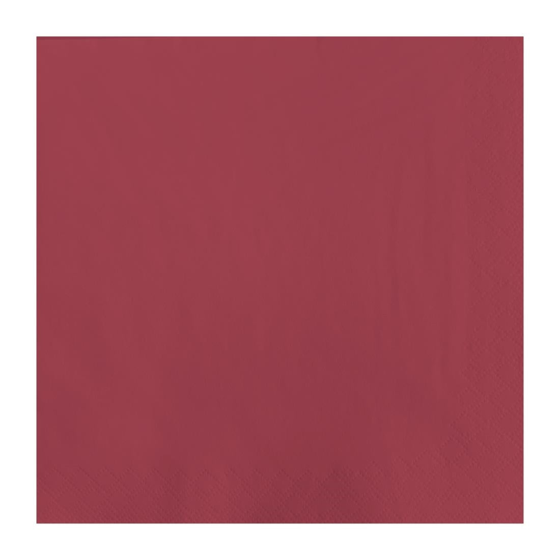 Fasana Dinner Napkin Bordeaux 40x40cm 3ply 1/4 Fold (1000 Pack)