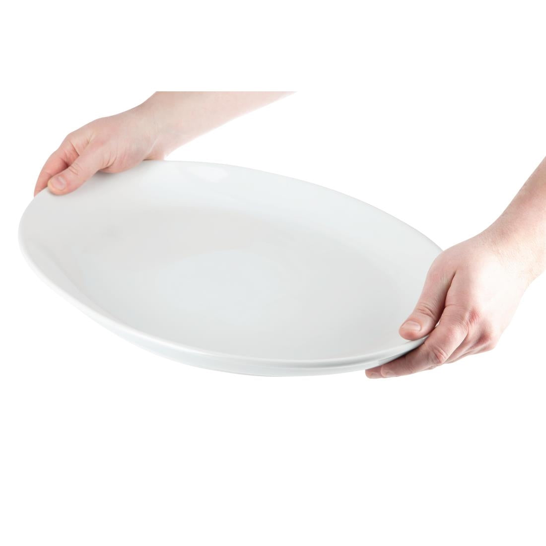 Olympia Whiteware French Deep Oval Plate 500mm