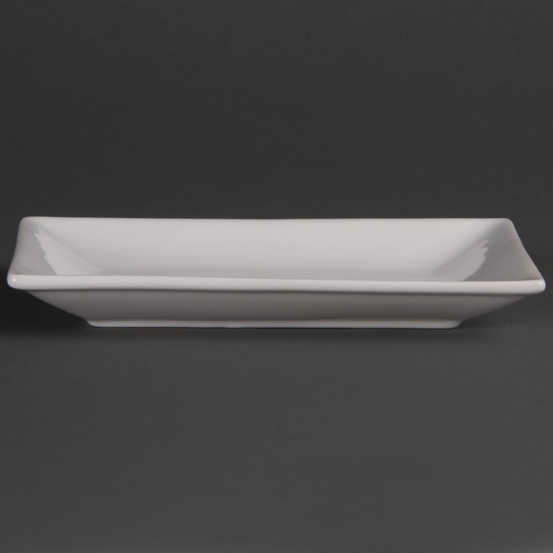 Olympia Whiteware Serving Rectangular Platters 200x 130mm (6 pack)