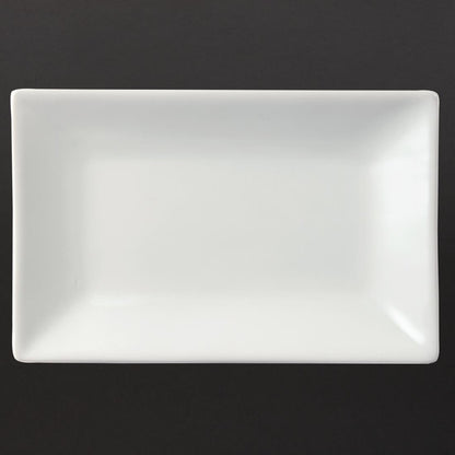 Olympia Whiteware Serving Rectangular Platters 200x 130mm (6 pack)