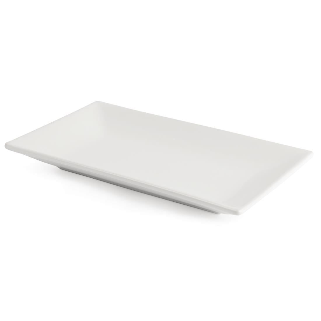 Olympia Whiteware Serving Rectangular Platters 250x 150mm (4 pack)
