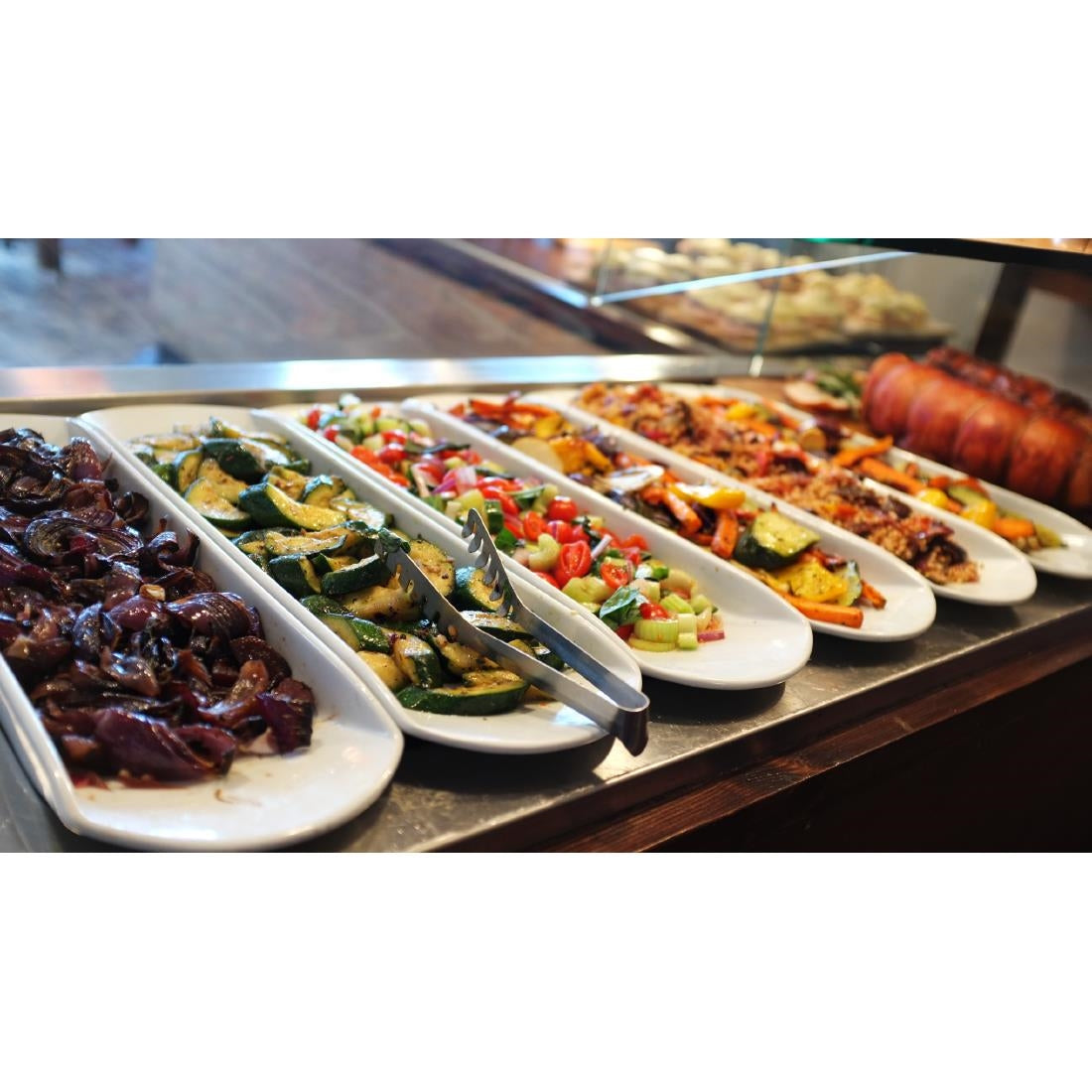 Olympia Whiteware Gondola Platter 560mm