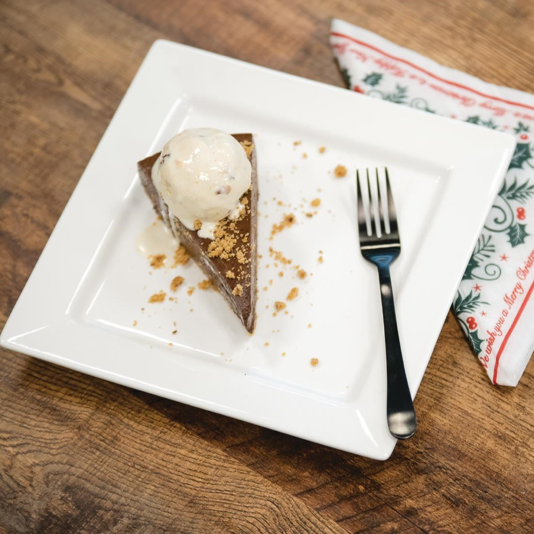 Olympia Lumina Square Plates White 233mm (4 pack)