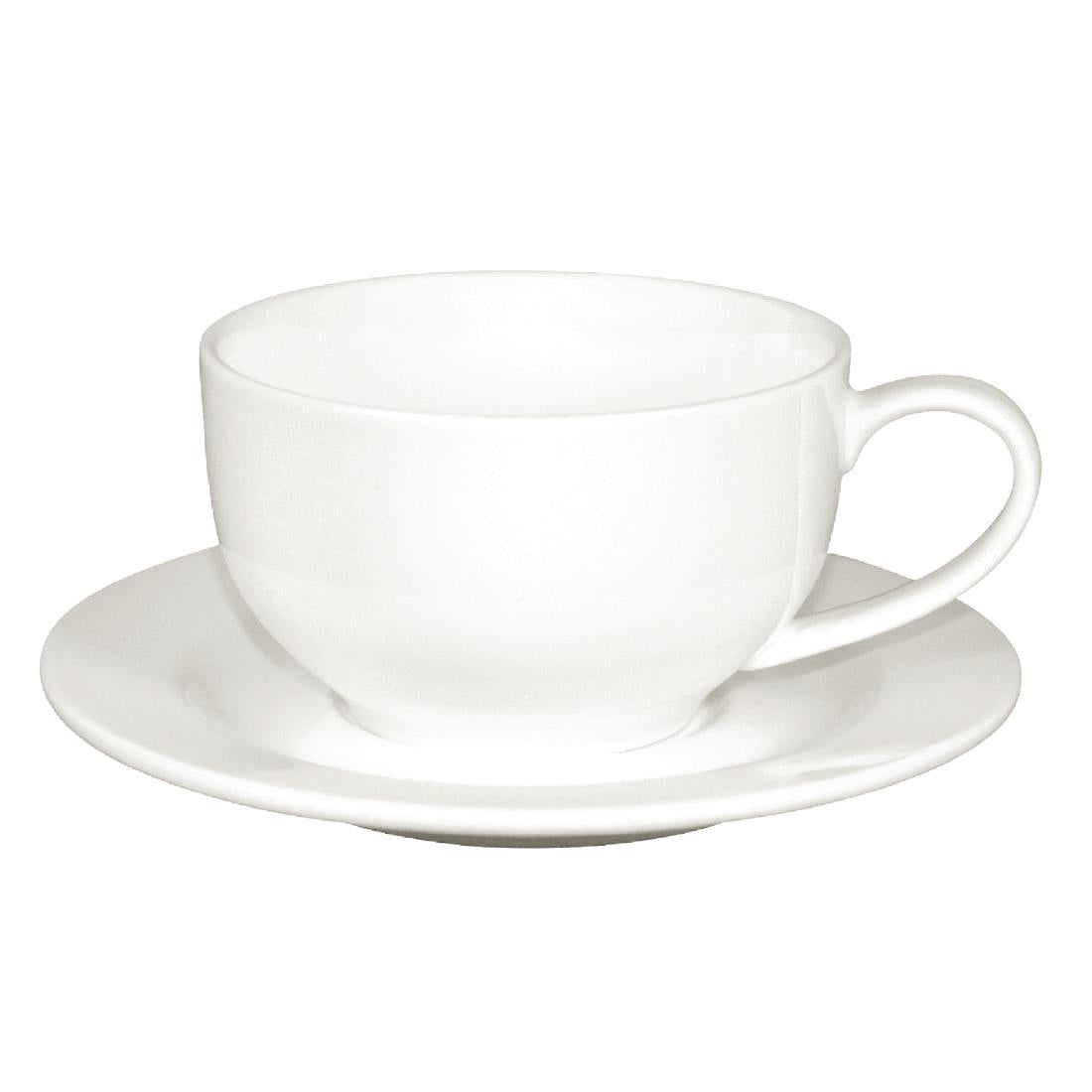 Olympia Lumina Round Saucers White 156mm (6 pack)