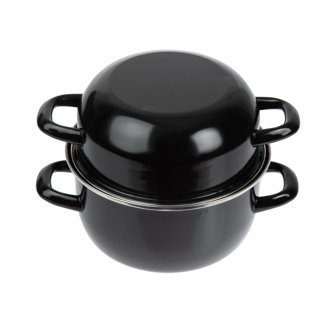 Olympia Enamel Mussel Pot Medium