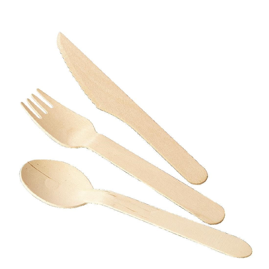 Fiesta Compostable Wooden Dessert Spoons (100 Pack)