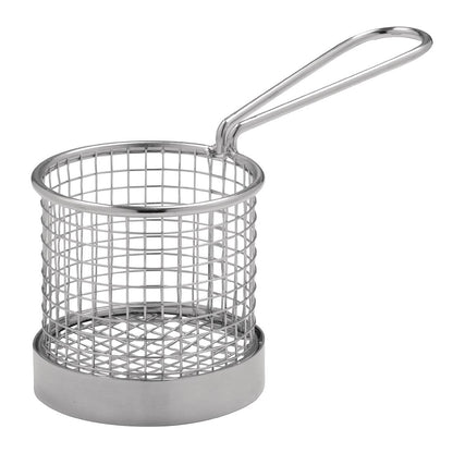 Olympia Chip Basket Round with Handle 80mm