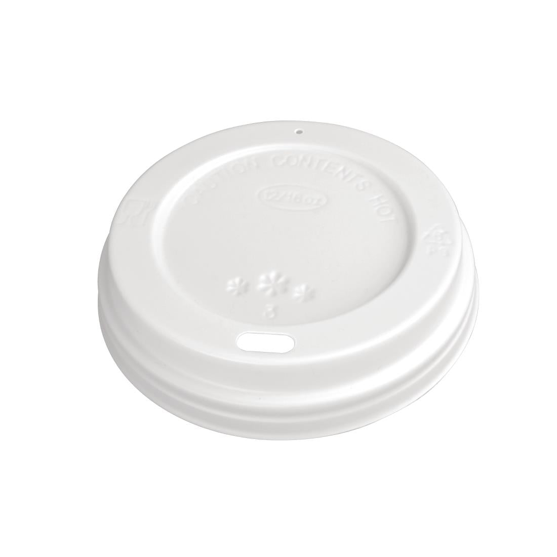 Fiesta Recyclable Coffee Cup Lids White 340ml / 12oz & 455ml / 16oz (1000 Pack)