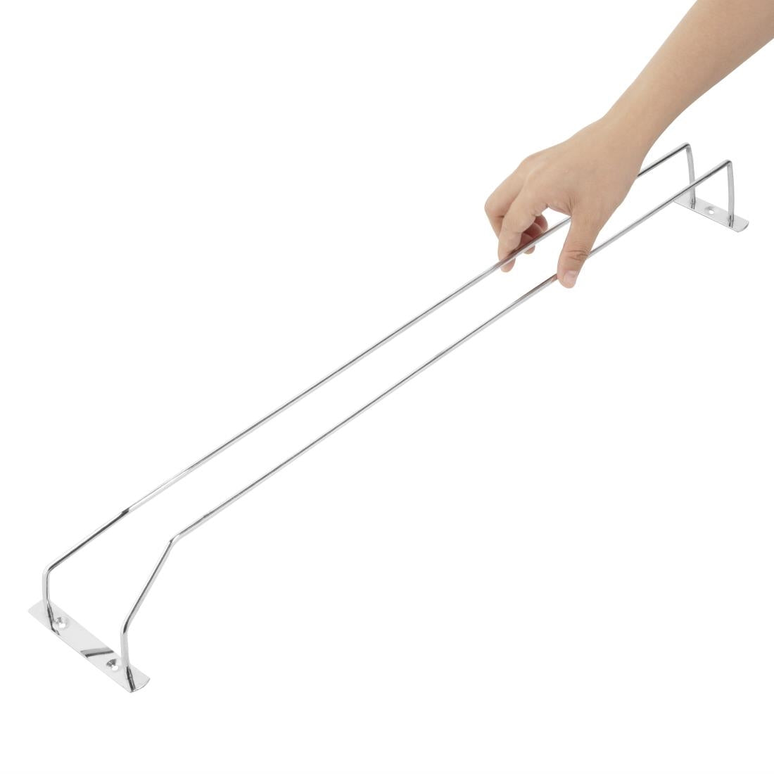 Olympia Wine Glass Rack Chrome 610mm