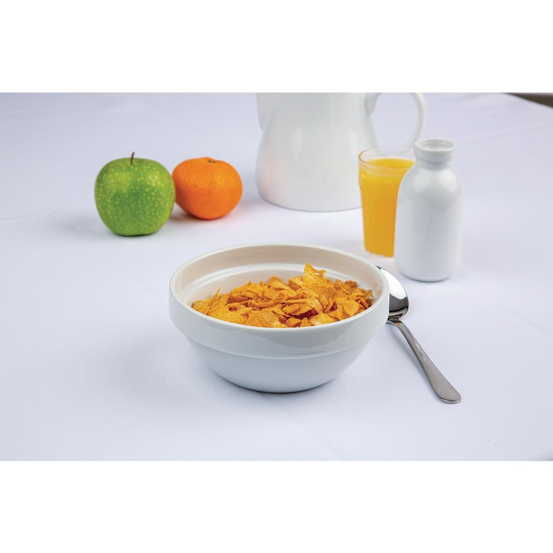 Olympia Whiteware Cereal Bowls 145mm 540ml (12 Pack)