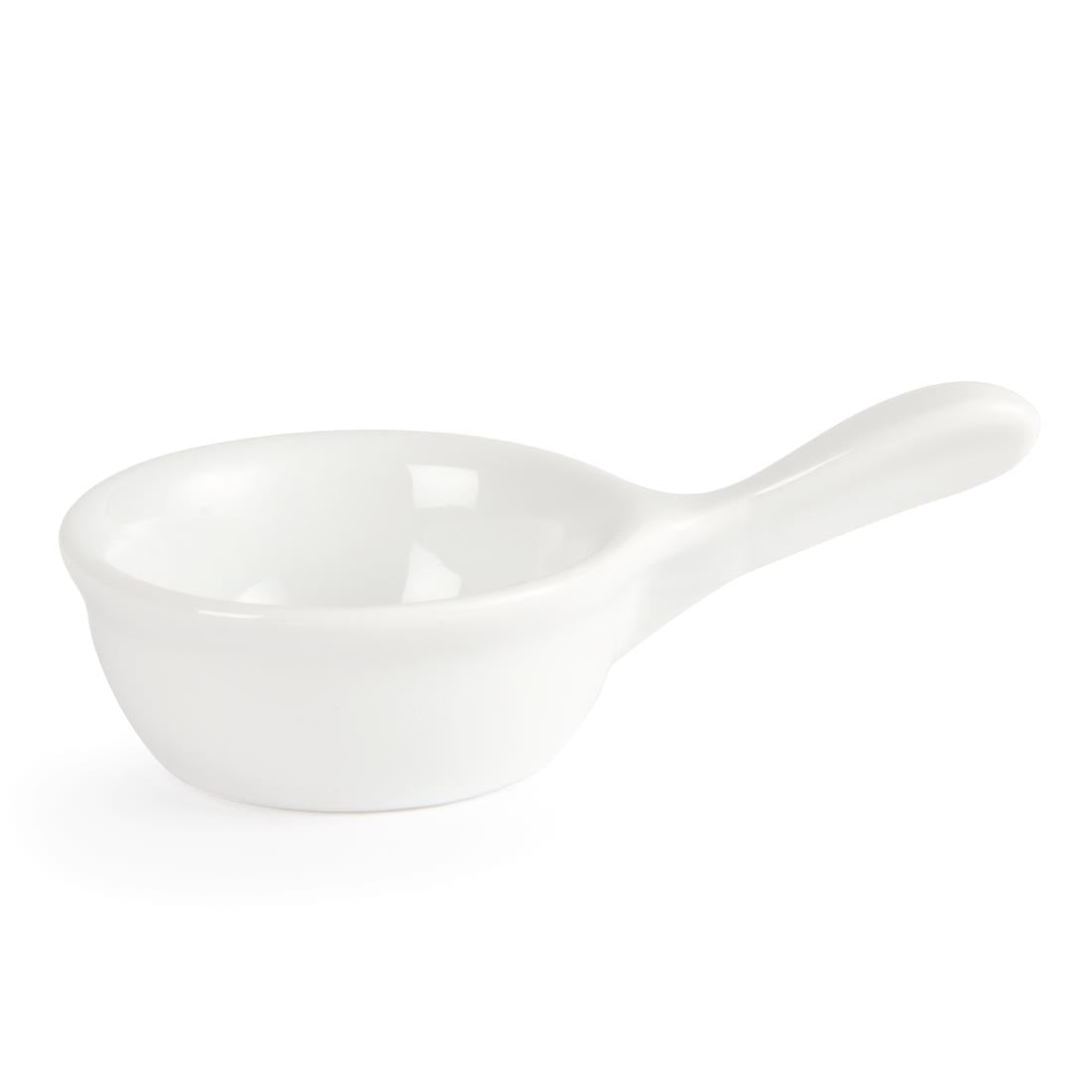Olympia Whiteware Miniature Pan Shaped Bowls 35ml 1.2oz (12 pack)