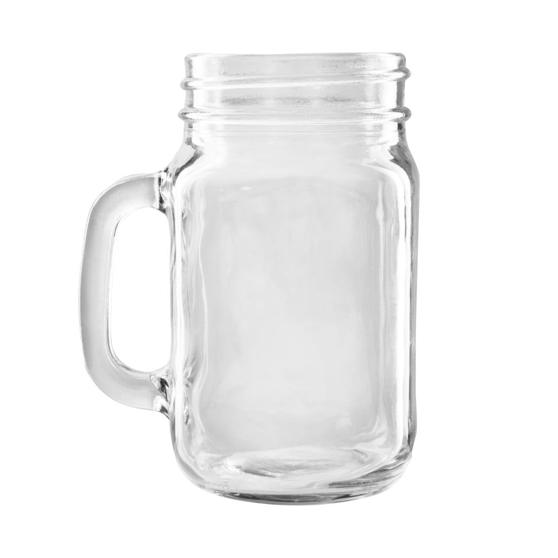 Olympia Handled Jam Jar Glasses 450ml (12 pack)