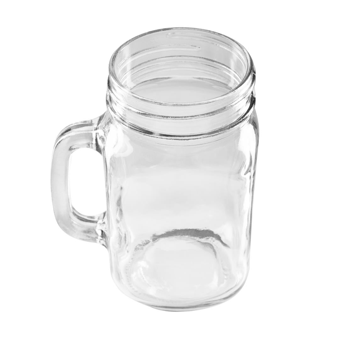 Olympia Handled Jam Jar Glasses 450ml (12 pack)
