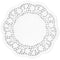 Olympia Round Paper Doilies 100mm - Pack of 250