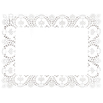 Olympia Rectangular Paper Doilies 400mm (250 Pack)