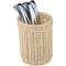APS Polypropylene Round Rattan Cutlery Basket 125mm