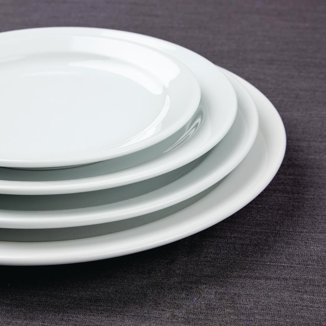 Olympia Athena Narrow Rimmed Plates 165mm/6 1/2" (12 Pack)