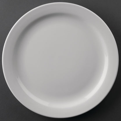 Olympia Athena Narrow Rimmed Plates 226mm/9" (12 Pack)
