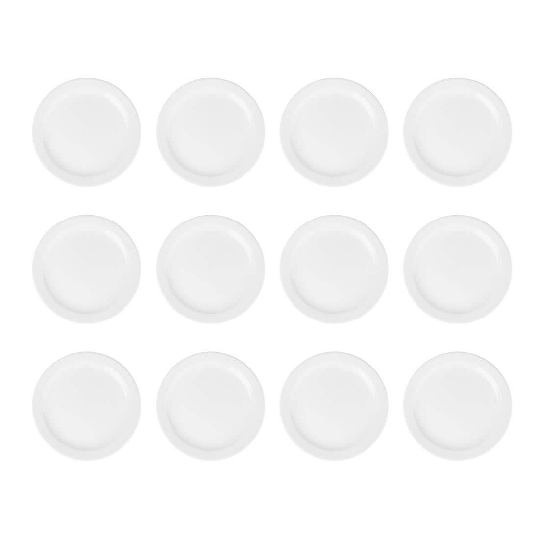 Olympia Athena Narrow Rimmed Plates 254mm/10" (12 Pack)