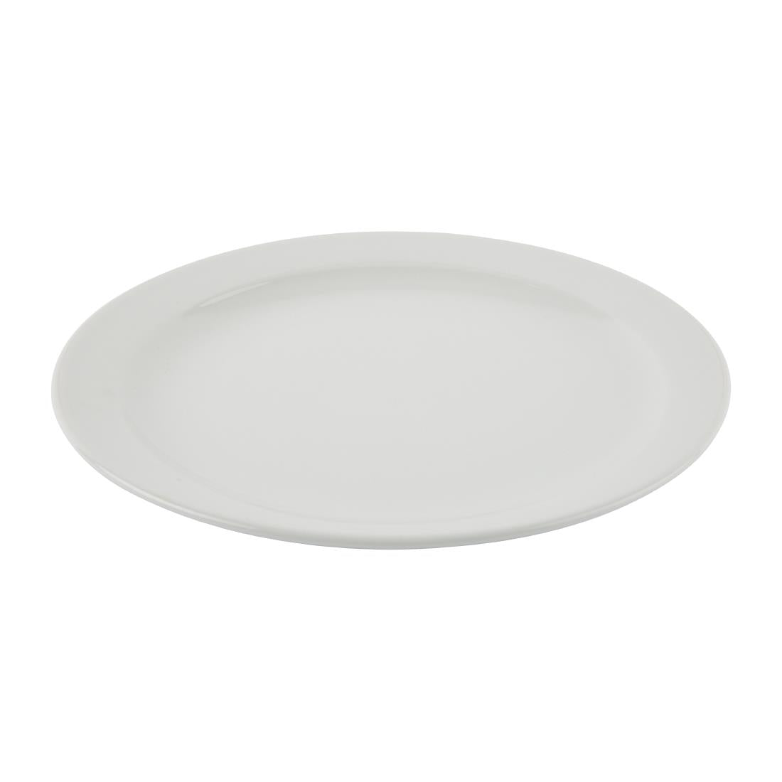Olympia Athena Narrow Rimmed Plates 254mm/10" (12 Pack)