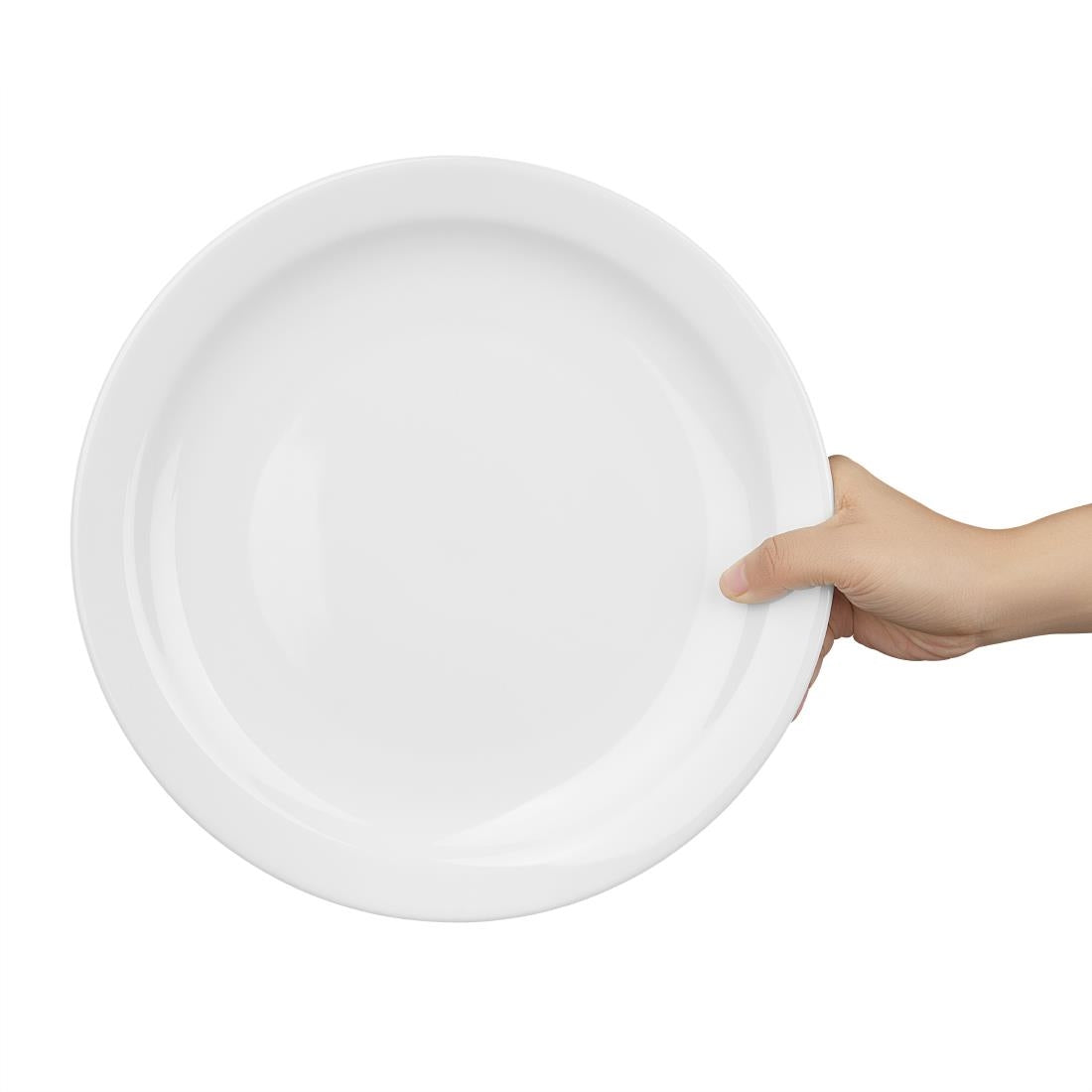 Olympia Athena Narrow Rimmed Plates 284mm/11 1/4 (6 Pack)