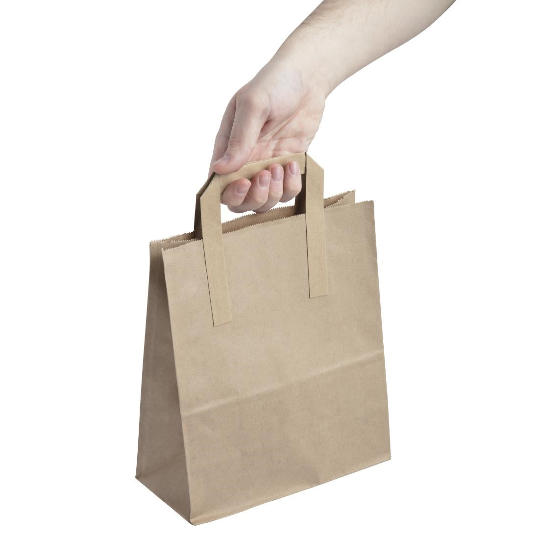 Fiesta Recyclable Brown Paper Carrier Bags Medium (250 Pack)