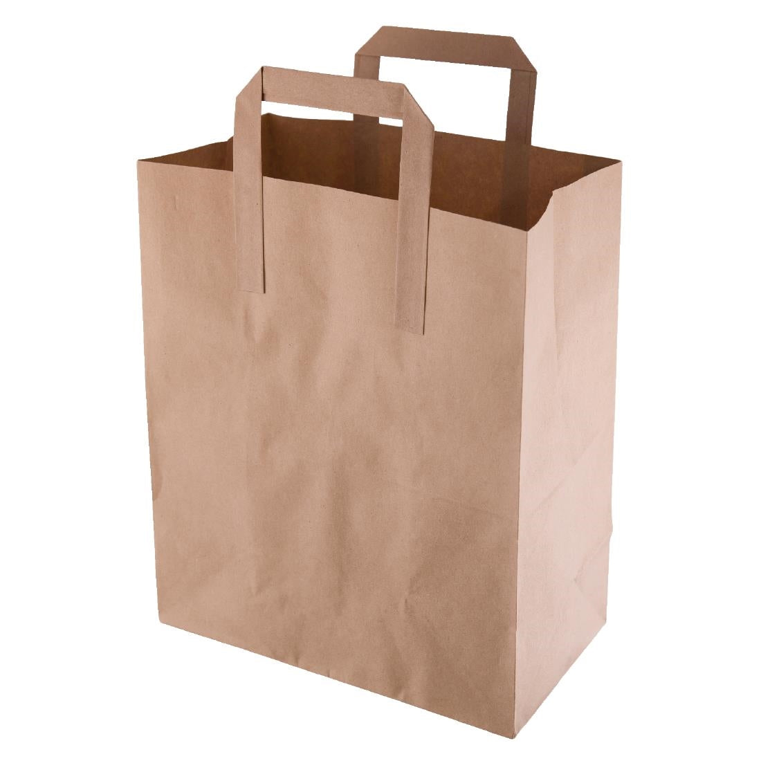 Fiesta Recyclable Brown Paper Carrier Bags Medium (250 Pack)