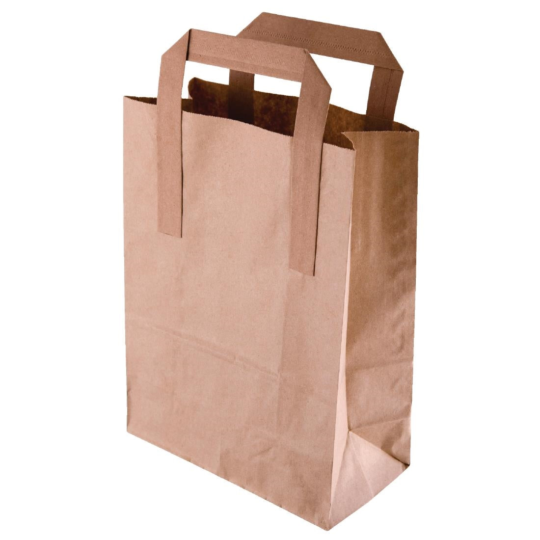 Fiesta Recyclable Brown Paper Bag with Handles Large (250 Pack)