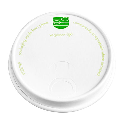 Vegware Compostable 79-Series Paper Hot Cup Lid (1000 pack)