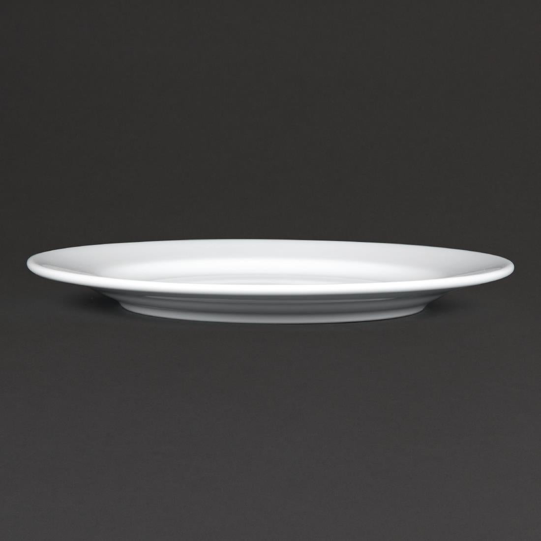Royal Porcelain Classic White Wide Rim Plates 210mm (12 pack)