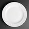 Royal Porcelain Classic White Wide Rim Plates 240mm - Pack of 12