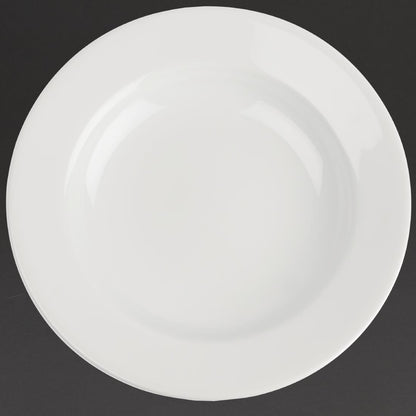 Royal Porcelain Classic White Wide Rim Plates 280mm (12 pack)