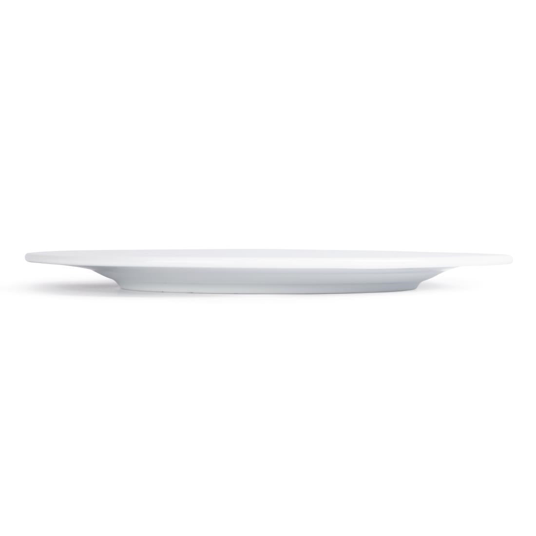 Royal Porcelain Classic White Wide Rim Plates 310mm (12 pack)