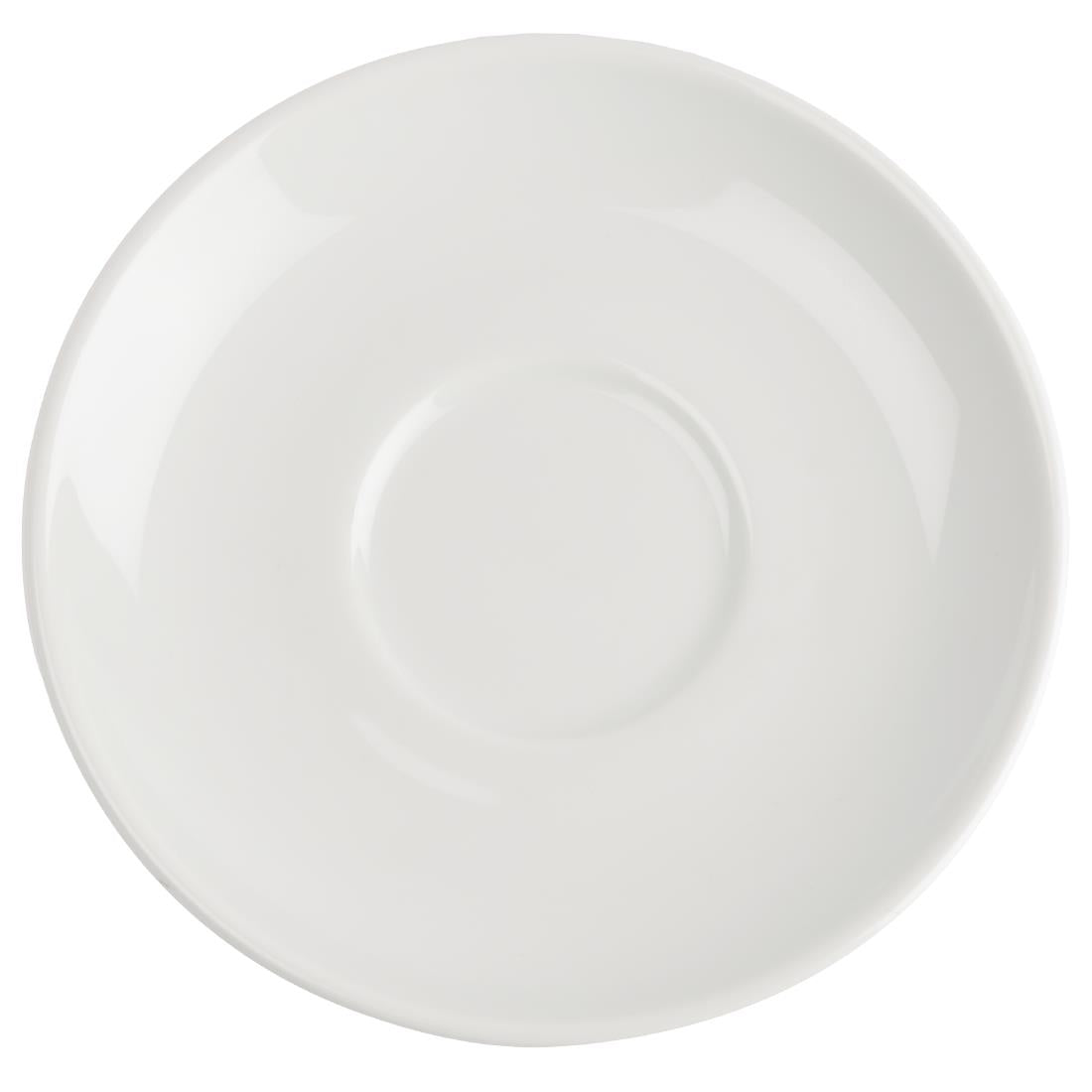 Royal Porcelain Classic White Espresso Cups Saucer 125mm (12 pack)