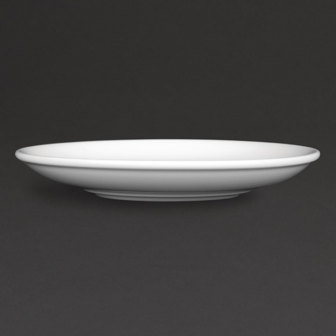 Royal Porcelain Classic White Tea Cup Saucers 150mm (12 pack)