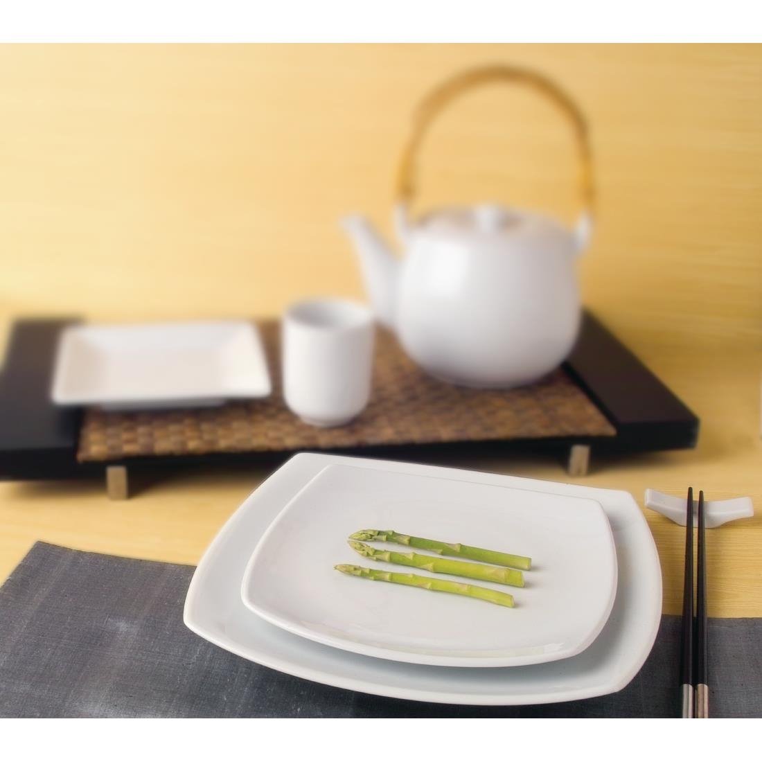 Royal Porcelain Kana Square Plates 210mm (12 Pack)