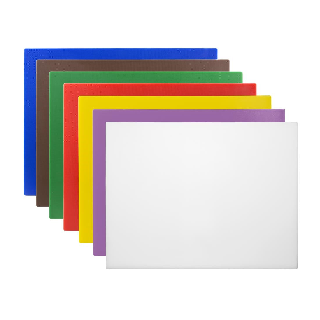 Hygiplas Low Density Chopping Board Set Large 600x450x10mm (7 pack)