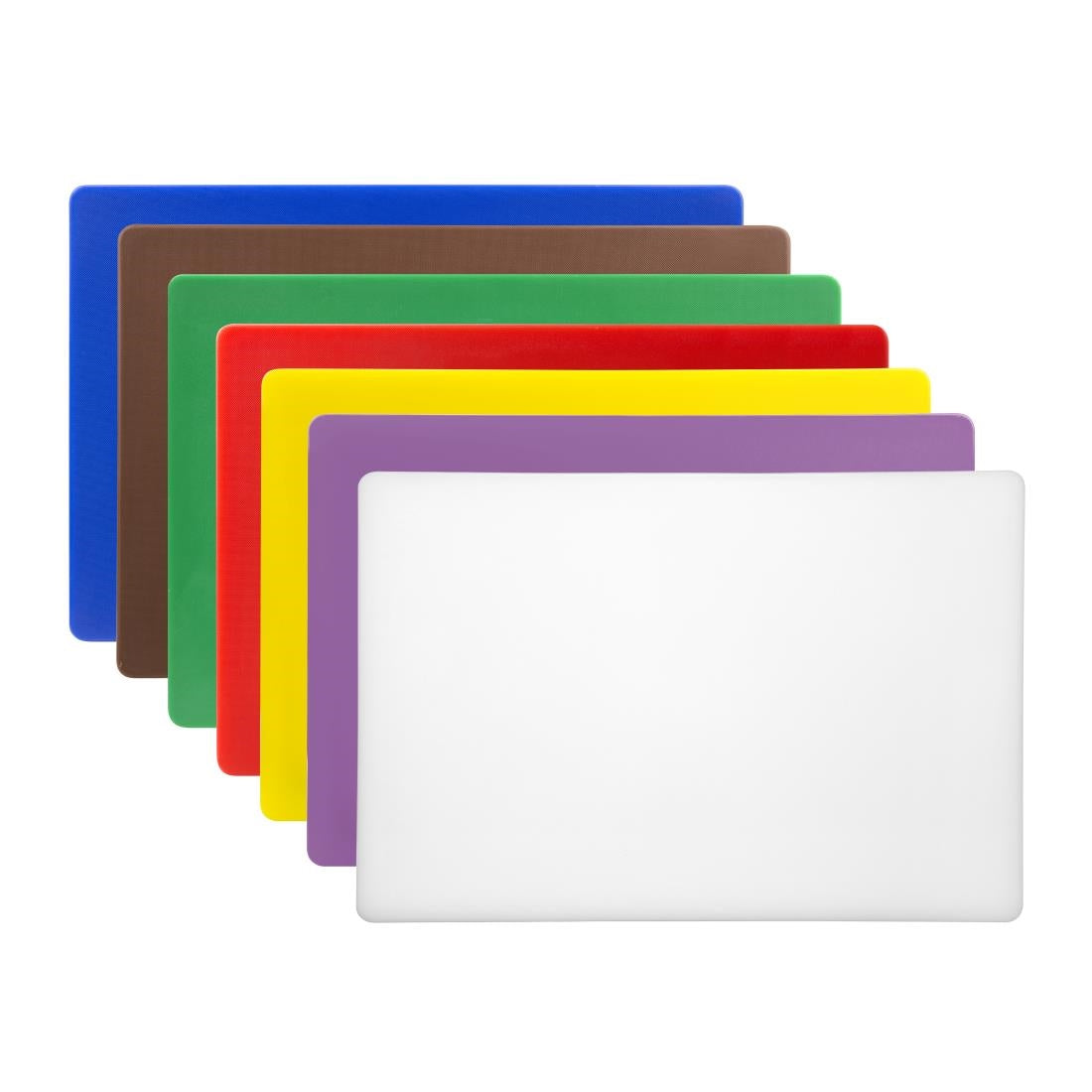 Hygiplas Low Density Chopping Board Set Large 600x450x20mm (7 pack)