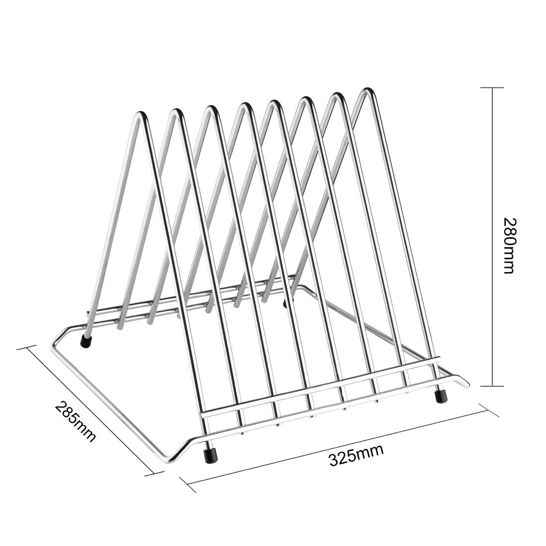 Hygiplas Heavy Duty Chopping Board Rack 7 Slots
