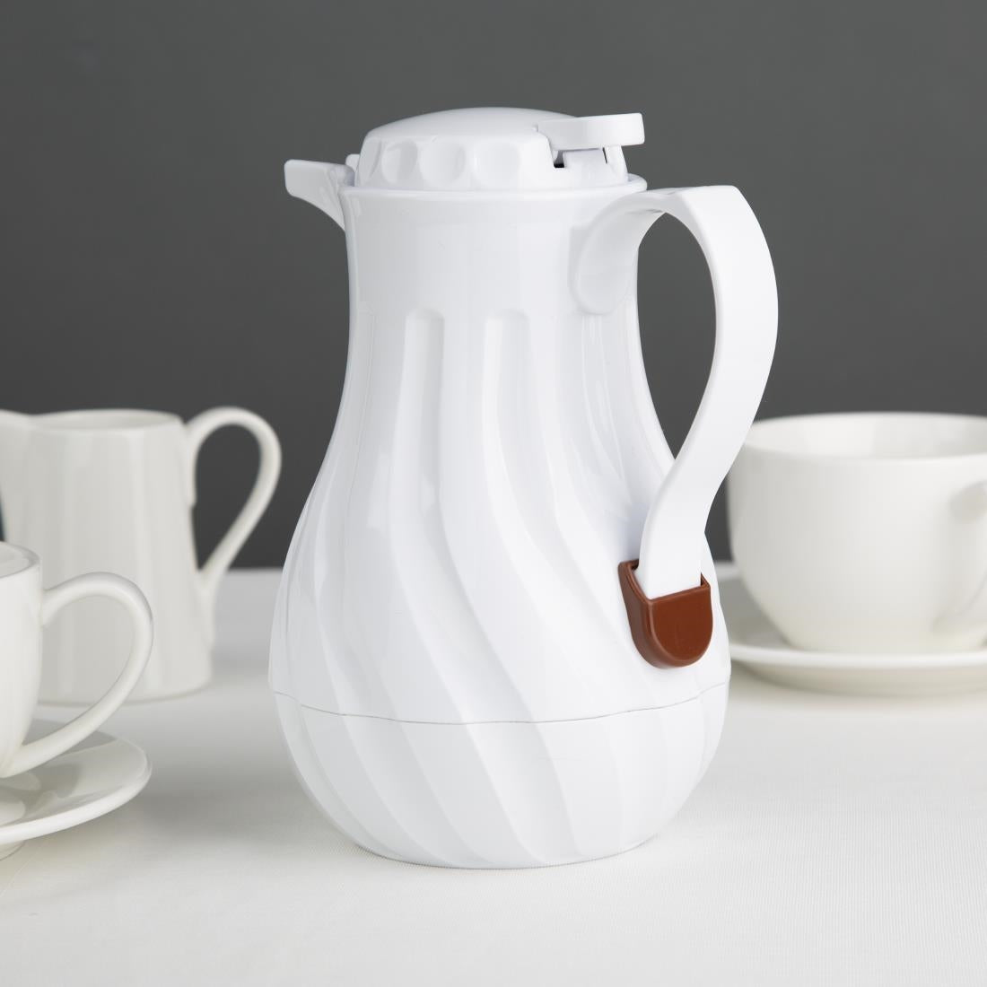 Olympia Insulated Swirl Jug White 500ml