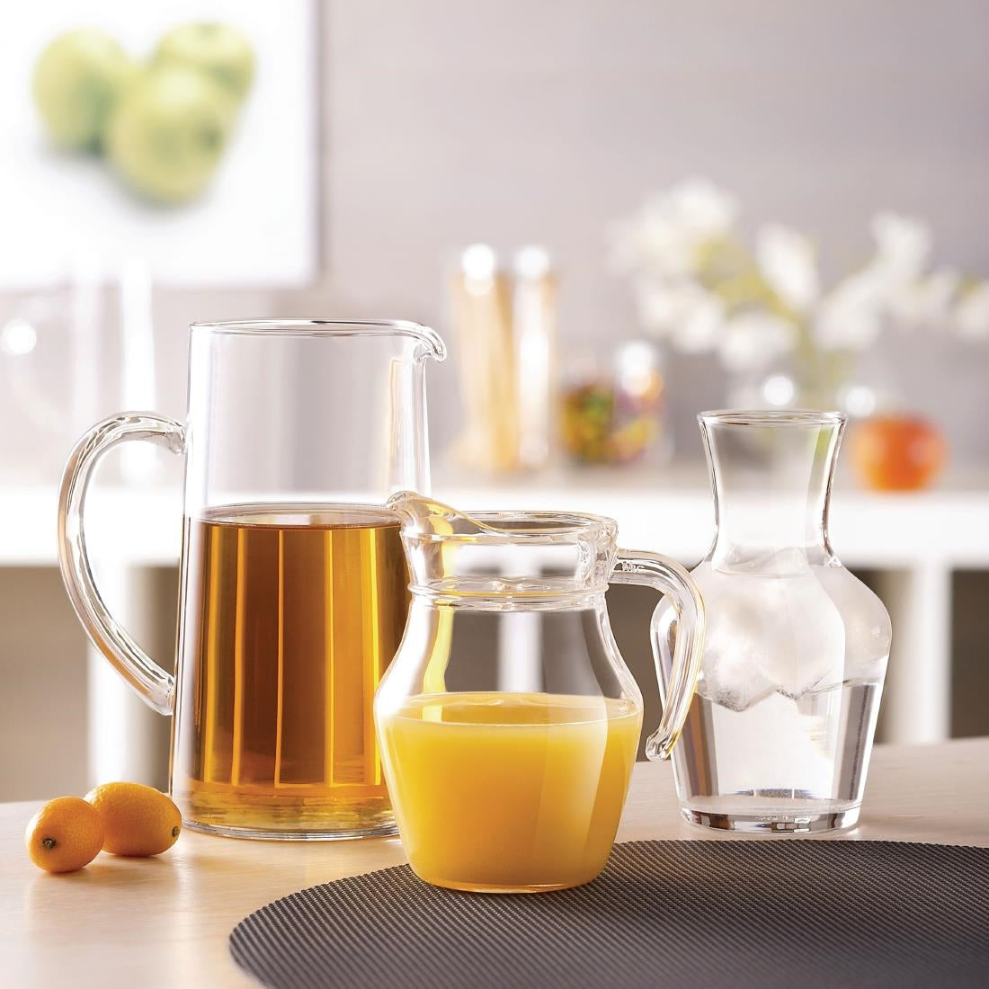 Arcoroc Glass Jugs 1Ltr (Pack of 6)