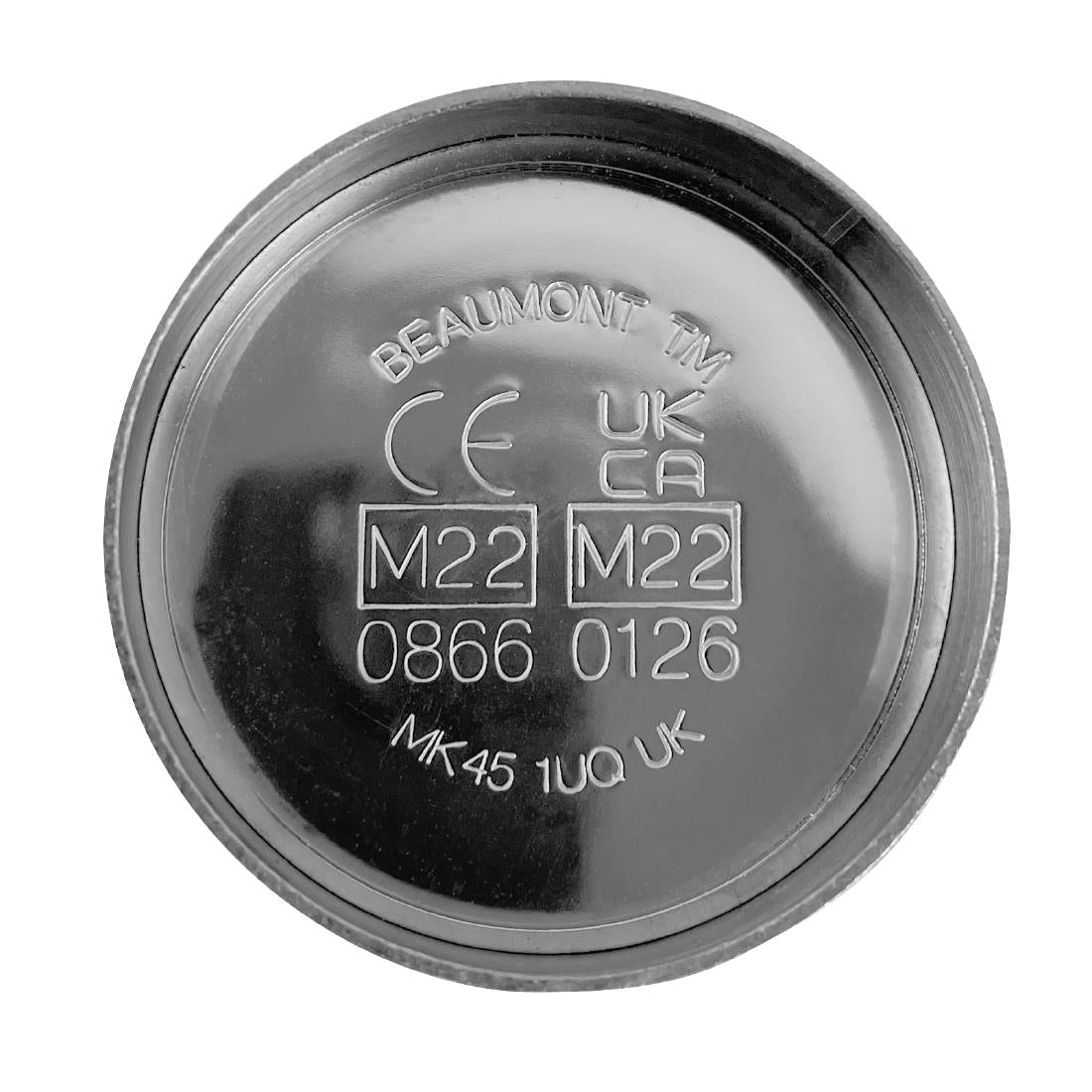 Beaumont Stainless Steel Thimble Measure CE Marked 200ml