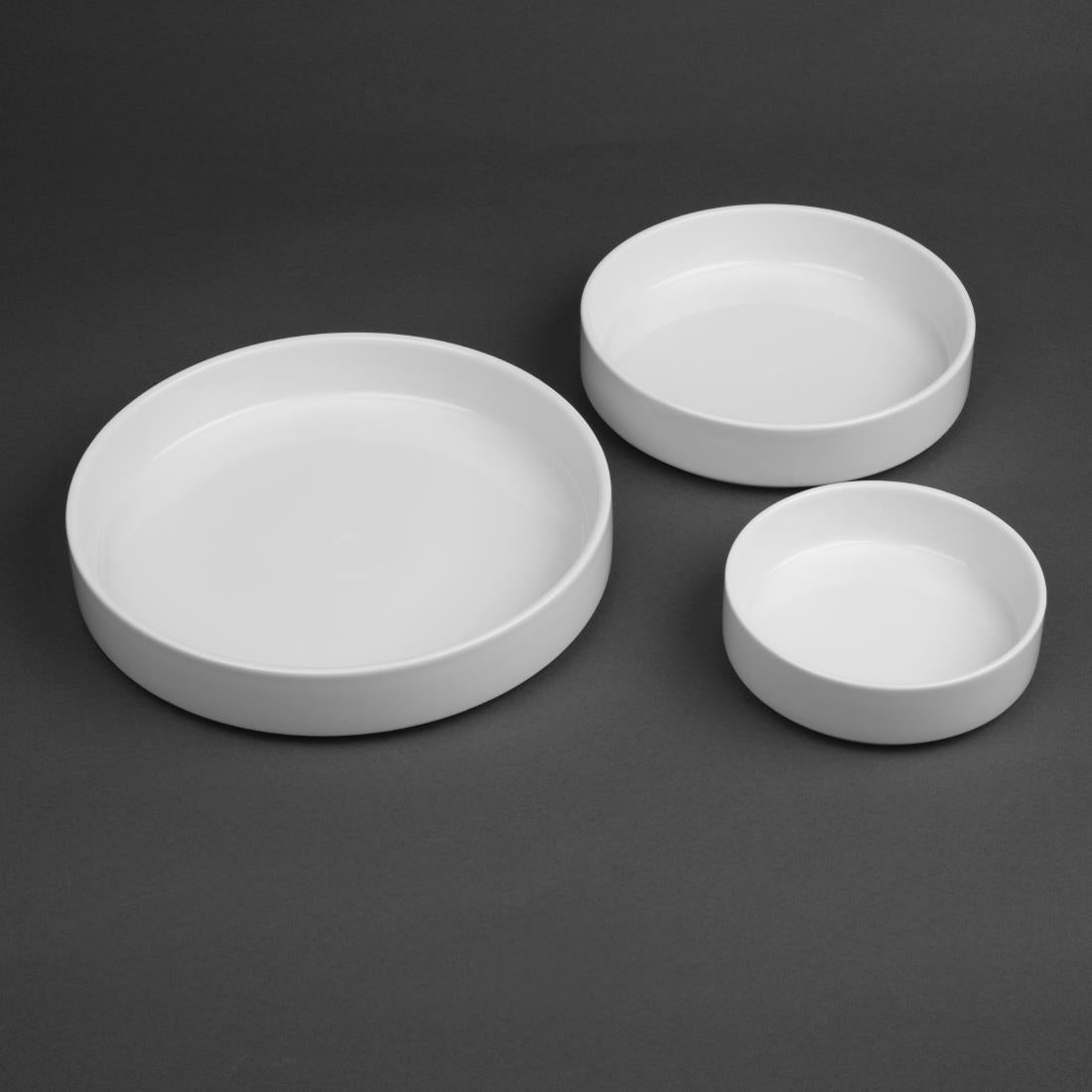 Olympia Whiteware Stacking Bowls 215mm/8 1/2" (4 Pack)