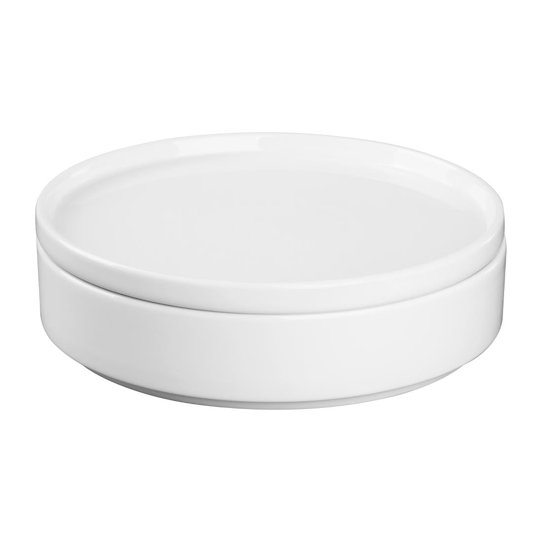 Olympia Whiteware Stacking Bowls 215mm/8 1/2" (4 Pack)